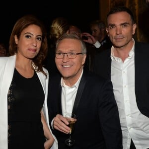 Exclusif - Léa Salamé, Laurent Ruquier, Yann Moix et Marc-Antoine Le Bret à l'enregistrement de l'émission "On n'est pas couché" à la Villa Domergue lors du 69e Festival International du Film de Cannes le 18 mai 2016. © Giancarlo Gorassini / Veeren / Bestimage