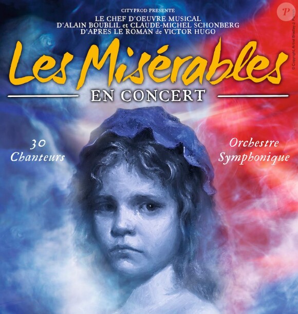 Les Misérables en concert les 4 et 5 mars 2017 au Palais des Congrès de Paris et en tournée dans toute la France à partir du 28 février 2017.