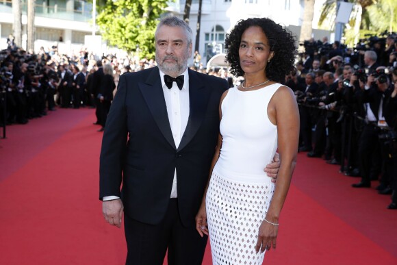 Luc Besson et sa femme Virginie Silla - Montée des marches du film "The Last Face" lors du 69ème Festival International du Film de Cannes. Le 20 mai 2016. © Olivier Borde-Cyril Moreau/Bestimage