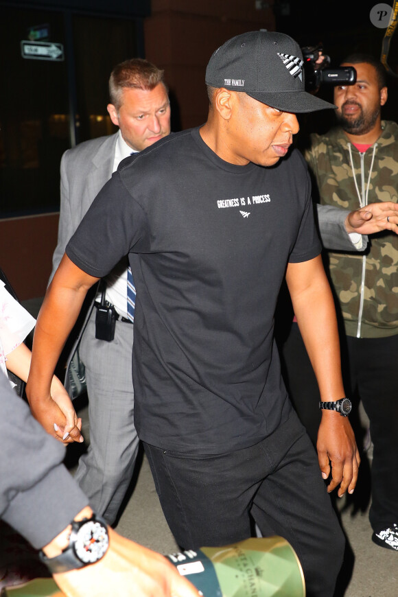 Beyoncé et Jay Z sortent du restaurant Del Posto à New York le 24 mai 2016