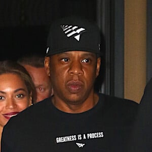 Beyoncé et Jay Z sortent du restaurant Del Posto à New York le 24 mai 2016