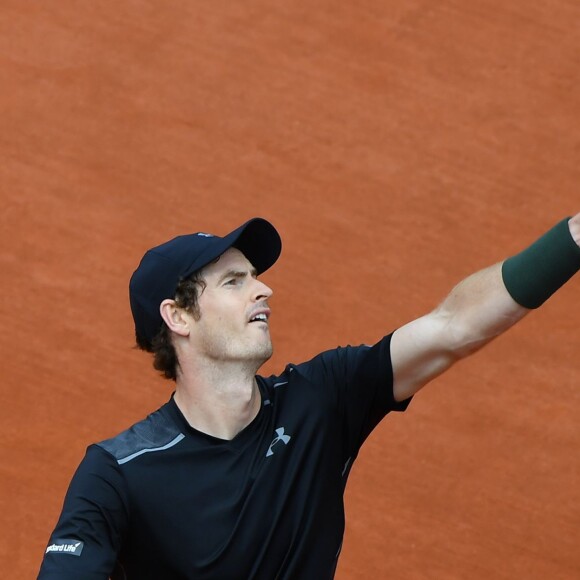 Andy Murray à Roland-Garros à Paris le 25 mai 2016.
