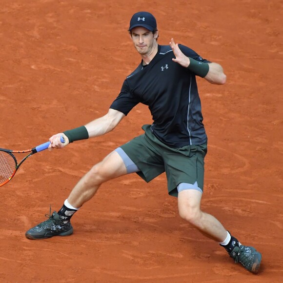 Andy Murray à Roland-Garros à Paris le 25 mai 2016.