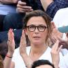 Sandrine Quétier - People dans les tribunes des Internationaux de France de tennis de Roland Garros à Paris. Le 25 mai 2016. © Dominique Jacovides / Bestimage