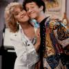 Dustin Diamond et Ruth Buzzi en promotion pour la série Sauvés par le gong. Dans les années 90.