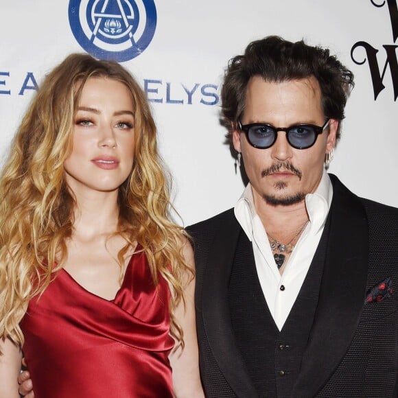 Johnny Depp et sa femme Amber Heard - 9 ème Gala Annuel "The Art Of Elysium" à Culver City le 9 janvier 2016.