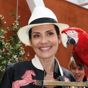 Cristina Cordula - People au village des Internationaux de France de tennis de Roland Garros à Paris. Le 25 mai 2016. © Dominique Jacovides / Bestimage