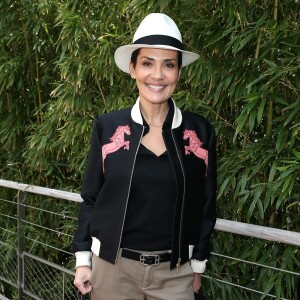 Cristina Cordula - People au village des Internationaux de France de tennis de Roland Garros à Paris. Le 25 mai 2016. © Dominique Jacovides / Bestimage