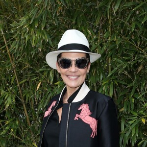 Cristina Cordula - People au village des Internationaux de France de tennis de Roland Garros à Paris. Le 25 mai 2016. © Dominique Jacovides / Bestimage