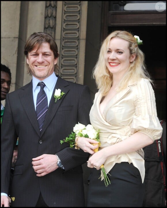 Sean Benn et Georgina Sutcliffe à Londres, le 19 février 2008