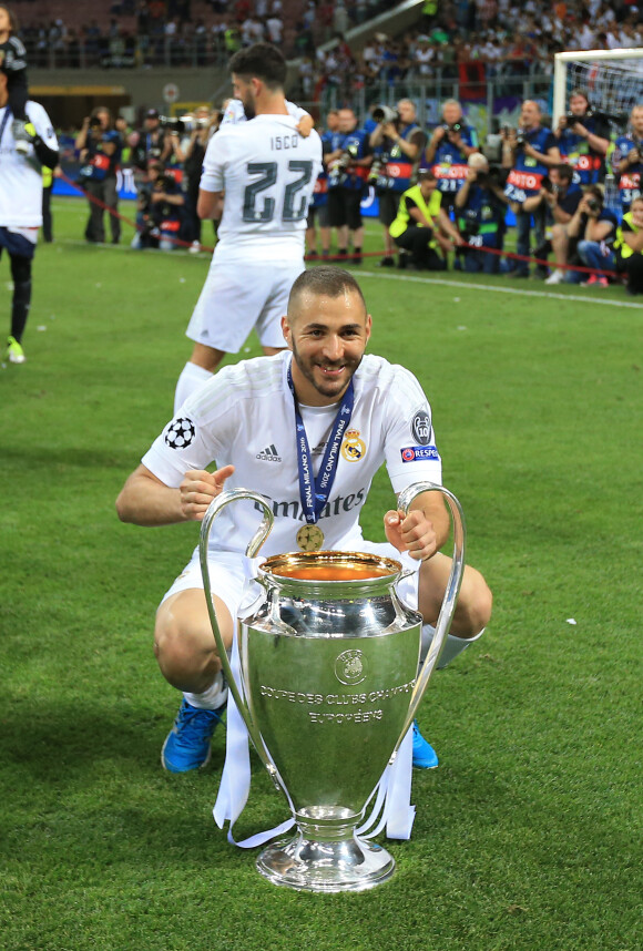 Karim Benzema a remporté avec le Real Madrid la Ligue des Champions le 29 mai 2016 à Milan.
