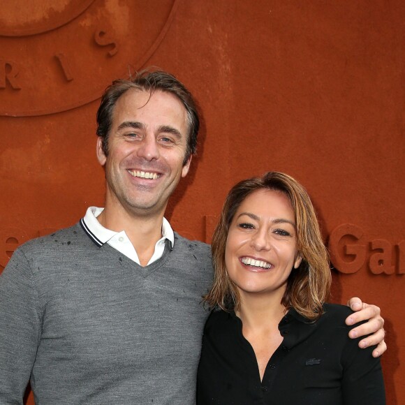 Shirley Bousquet et son compagnon Charles Watine - People au village des Internationaux de Tennis de Roland Garros le 31 mai 2016. © Dominique Jacovides / Bestimage
