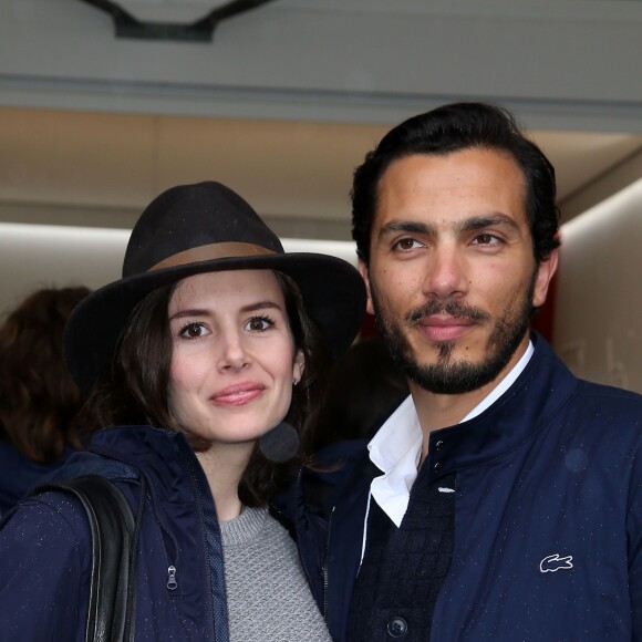 Louise Monot et son compagnon Samir Boitard - People au village des Internationaux de Tennis de Roland Garros le 31 mai 2016. © Dominique Jacovides / Bestimage