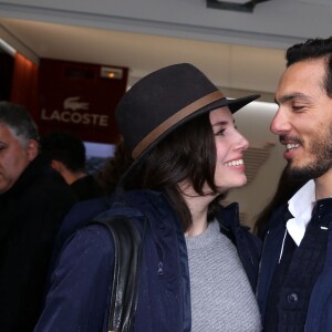 Louise Monot et son compagnon Samir Boitard - People au village des Internationaux de Tennis de Roland Garros le 31 mai 2016. © Dominique Jacovides / Bestimage