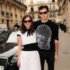 Keira Knightley et son époux James Righton à Paris, le 4 mars 2014.