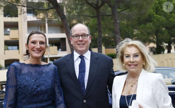 Semi-exclusif - Le prince Albert II de Monaco et madame Louisette Azzoaglio Levy-Soussan lors du 6e anniversaire du CREM (Club des Résidents Etrangers de Monaco) à Monaco le 2 juin 2016. © Claudia Albuquerque/Bestimage