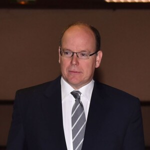 La princesse Charlene de Monaco, accompagnée par son époux le prince Albert II, assistait aux finales du XXXIVe Meeting Mare Nostrum à la piscine du Stade Louis II le 5 juin 2016. © Bruno Bebert/Bestimage