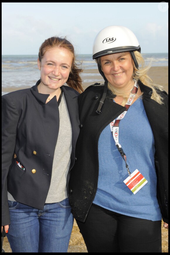 Valérie Damidot et sa fille Roxane - 16e édition des trophées d'Epona à Cabourg en 2009. 
