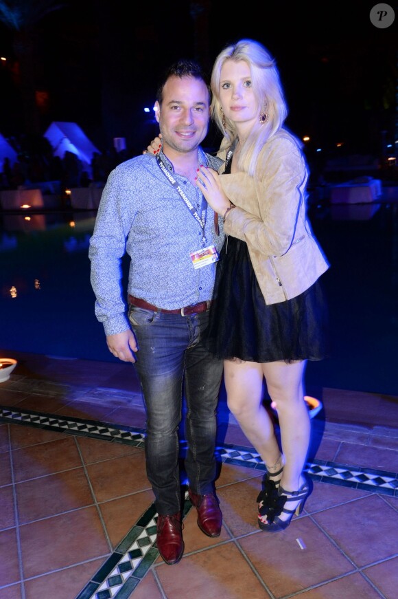 Exclusif - Mario Barravecchia (Star Academy 1) et sa compagne Jessica au cocktail "Aftershow" dans le cadre du festival Marrakech du Rire 2016. Marrakech, le 2 juin 2016. © Bellack Rachid/Bestimage