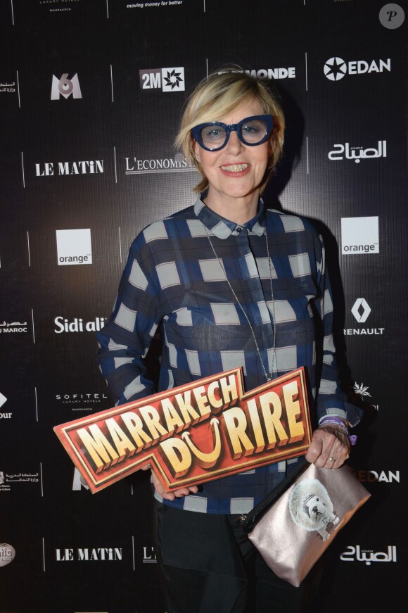 Exclusif - Chantal Ladesou au cocktail "Aftershow" dans le cadre du festival Marrakech du Rire 2016. Marrakech, le 2 juin 2016. © Bellack Rachid/Bestimage