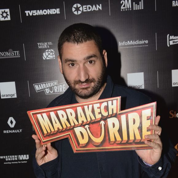 Exclusif - Mouloud Achour au cocktail "Aftershow" dans le cadre du festival Marrakech du Rire 2016. Marrakech, le 2 juin 2016. © Bellack Rachid/Bestimage