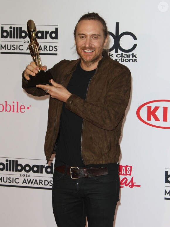 David Guetta au press room de la soirée Billboard Music Awards à T-Mobile Arena à Las Vegas, le 22 mai 2016
