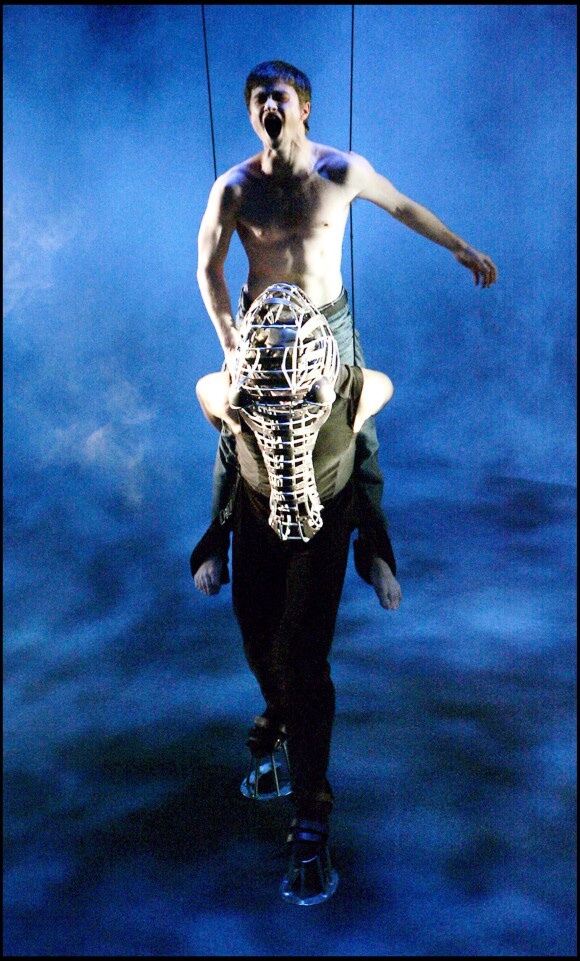 Daniel Radcliffe pendant la pièce Equus, à Londres le 16 février 2007.