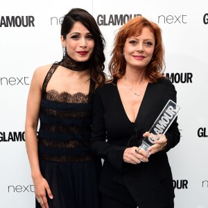 Freida Pinto et Susan Sarandon aux Glamour Women of the Year Awards 2016, à Londres le 7 juin 2016