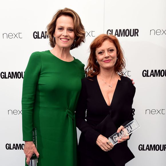 Sigourney Weaver et Susan Sarandon aux Glamour Women of the Year Awards 2016, à Londres le 7 juin 2016