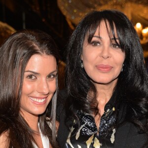 Ludivine Sagna et Yamina Benguigui - Personnalités lors de la 10e cérémonie des Globes de Cristal au Lido à Paris, le 13 avril 2015.