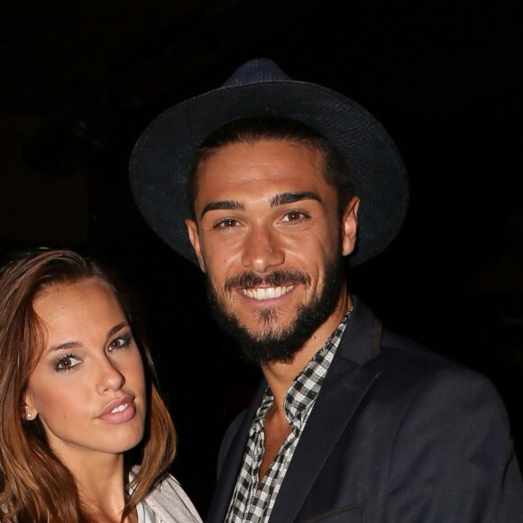 Julien Guirado et sa petite-amie Vanessa Lawrens - Soirée de lancement de la chaîne "Tv Penthouse Black" au Penthouse Club à Paris, le 18 septembre 2014.