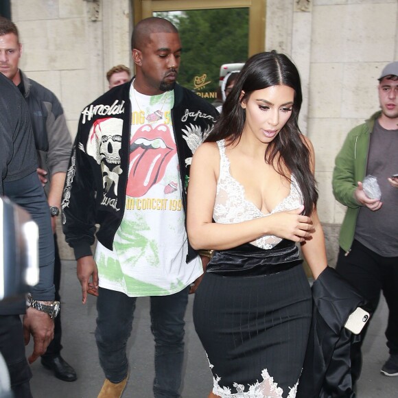 Kim Kardashian et son mari Kanye West sont allés déjeuner au restaurant Cipriani à New York, le 5 juin 2016 © CPA/Bestimage