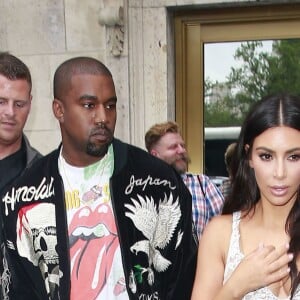 Kim Kardashian et son mari Kanye West sont allés déjeuner au restaurant Cipriani à New York, le 5 juin 2016 © CPA/Bestimage