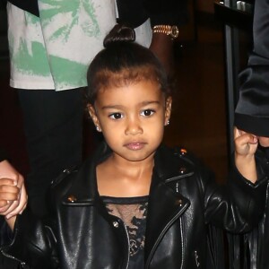 Kim Kardashian et son mari Kanye West sont allés voir The Lion King' avec leur fille North West à New York, le 5 juin 2016