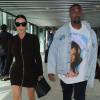 Kim Kardashian et Kanye West arrivent à l'aéroport Heathrow de Londres. Le 22 mai 2016 © CPA / Bestimage