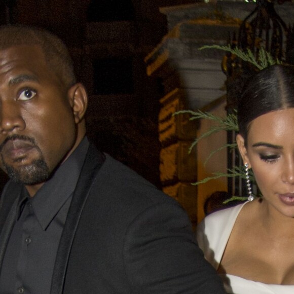 Kanye West et Kim Kardashian sont allés dîner au restaurant après avoir assisté à l'opéra "La Traviata" à Rome. Le 22 mai 2016