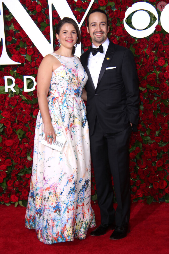 Vanessa Nadal et son mari Lin-Manuel Miranda - 70ème cérémonie annuelle des Tony Awards au Beacon Theatre à New York, le 12 juin 2016.