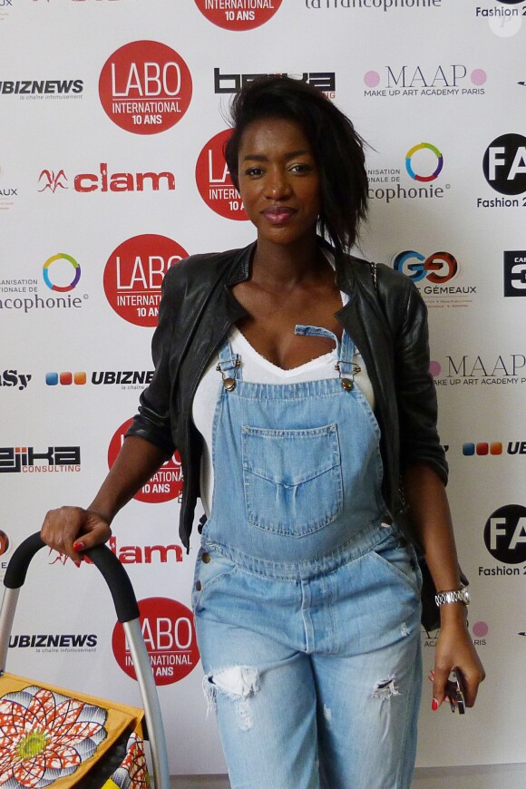 Hapsatou Sy (enceinte) - Photocall "10 ans Labo International - Afro Fashion Remix" à Paris Salon multi-ethnique"LE LABO INTERNATIONAL" qui a eu lieu le 11 et 12 juin 2016 à l'espace des Blancs Manteaux dans le Marais. Des défilés, des shows, de nombreux happenings, des conférences ont rythmés le week-end sous le signe de la Mode et du Glamour.