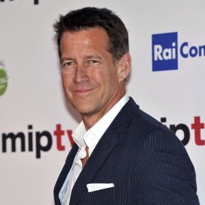 L'acteur James Denton arrive à la soirée d'ouverture du MIPTV à l'hôtel Majestic à Cannes le 13 avril 2015