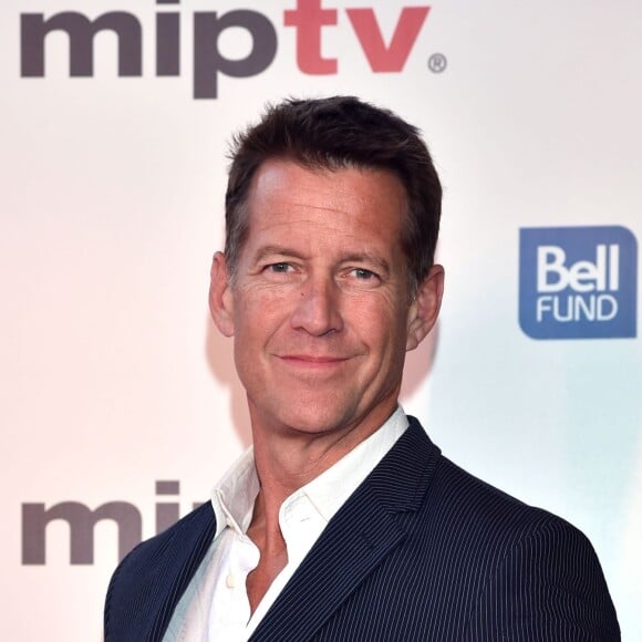 L'acteur James Denton arrive à la soirée d'ouverture du MIPTV à l'hôtel Majestic à Cannes le 13 avril 2015