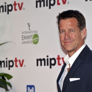 L'acteur James Denton arrive à la soirée d'ouverture du MIPTV à l'hôtel Majestic à Cannes le 13 avril 2015