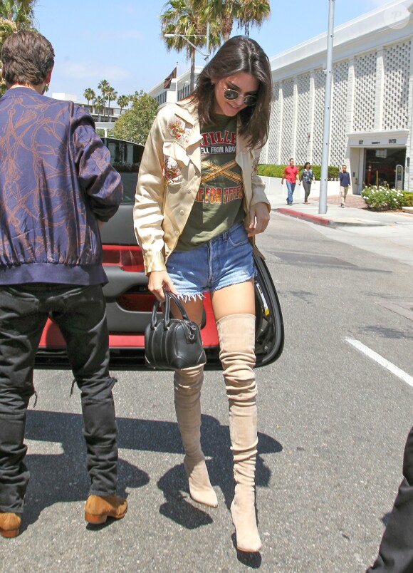 Kendall Jenner et Scott Disick arrivent au restaurant "Il Pastaio" à Beverly Hills. Le 13 juin 2016.