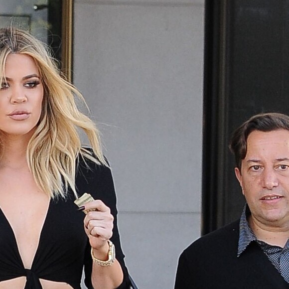 Khloé Kardashian, Kendall Jenner et Scott Disick sont allés déjeuner au restaurant "Il Pastaio" à Beverly Hills. Le 13 juin 2016.