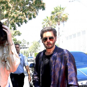 Khloé Kardashian, Kendall Jenner et Scott Disick sont allés déjeuner au restaurant "Il Pastaio" à Beverly Hills. Le 13 juin 2016.