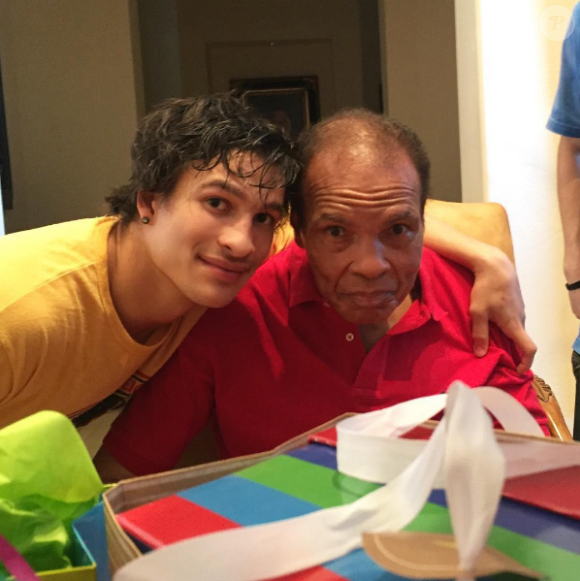 Photo de Biaggio Ali Walsh et son grand-père Muhammad Ali publiée le 17 janvier 2016.