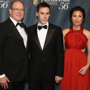 Louis Ducruet et sa compagne Marie accompagnaient le prince Albert II de Monaco lors de la soirée de clôture du 56e Festival international de télévision de Monte-Carlo, marquée par la révélation du palmarès et la remise des Nymphes d'or. © Denis Guignebourg/BestImage