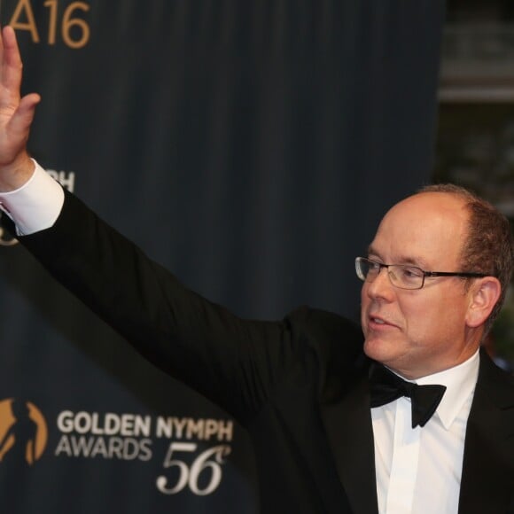 Le prince Albert II de Monaco lors de la soirée de clôture du 56e Festival international de télévision de Monte-Carlo, marquée par la révélation du palmarès et la remise des Nymphes d'or. © Denis Guignebourg/BestImage