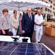 Le prince Albert II de Monaco au salon Monacology 2016 à Monaco le 15 juin 2016. Dans le cadre de la semaine monégasque de sensibilisation à l'environement, du 13 au 17 juin, sur le quai Antoine 1er, se trouve des ateliers pédagogiques avec un thème central, la protection de la nature. © Bruno Bebert / Bestimage