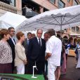 Le prince Albert II de Monaco au salon Monacology 2016 à Monaco le 15 juin 2016. Dans le cadre de la semaine monégasque de sensibilisation à l'environement, du 13 au 17 juin, sur le quai Antoine 1er, se trouve des ateliers pédagogiques avec un thème central, la protection de la nature. © Bruno Bebert / Bestimage