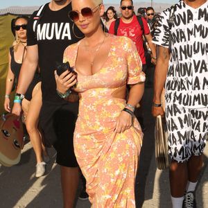 Amber Rose lors du 3ème jour du festival de musique Coachella en Californie, le 17 avril 2016